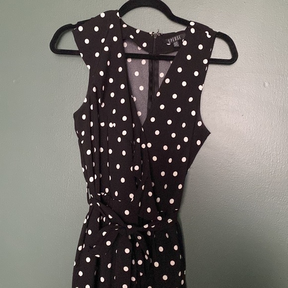 Black and white polka dot jumpsuit - Picture 3 of 3